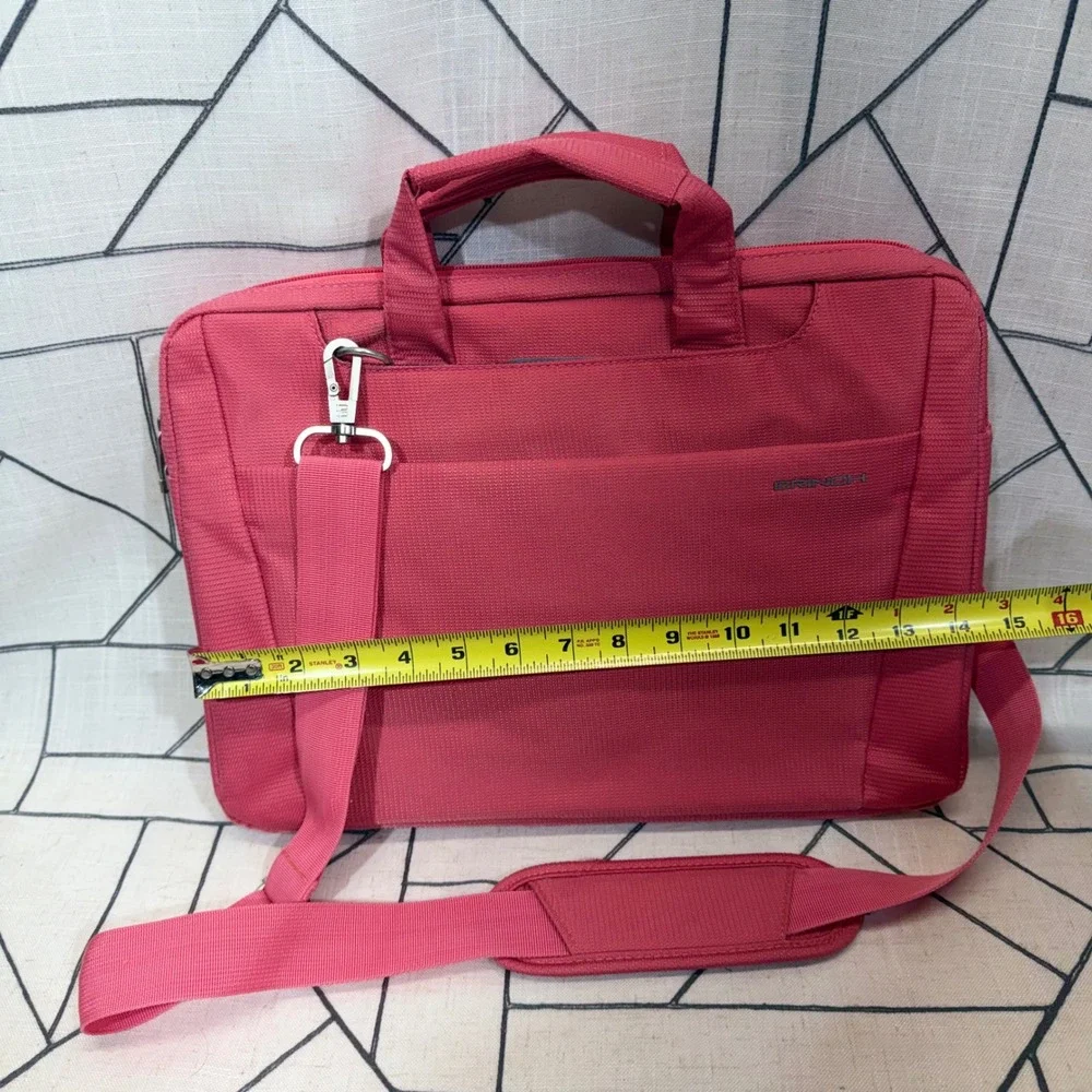 Brinch Laptop Bag 15.6 Inch Pink Messenger Shoulder Briefcase Case‎ Sleeve